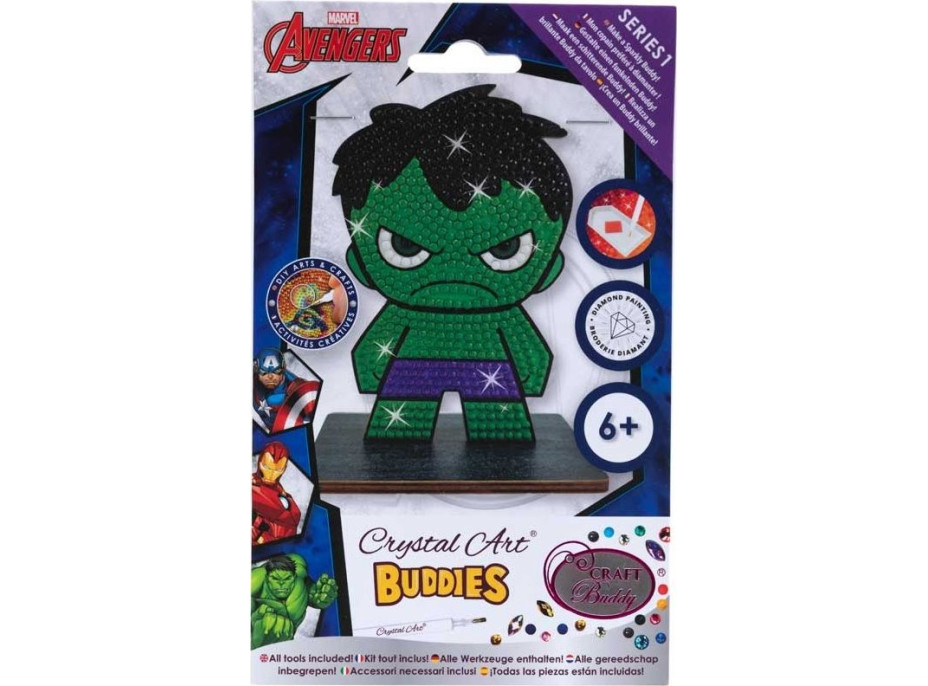 CRYSTAL ART Diamantové malování Avengers: Hulk