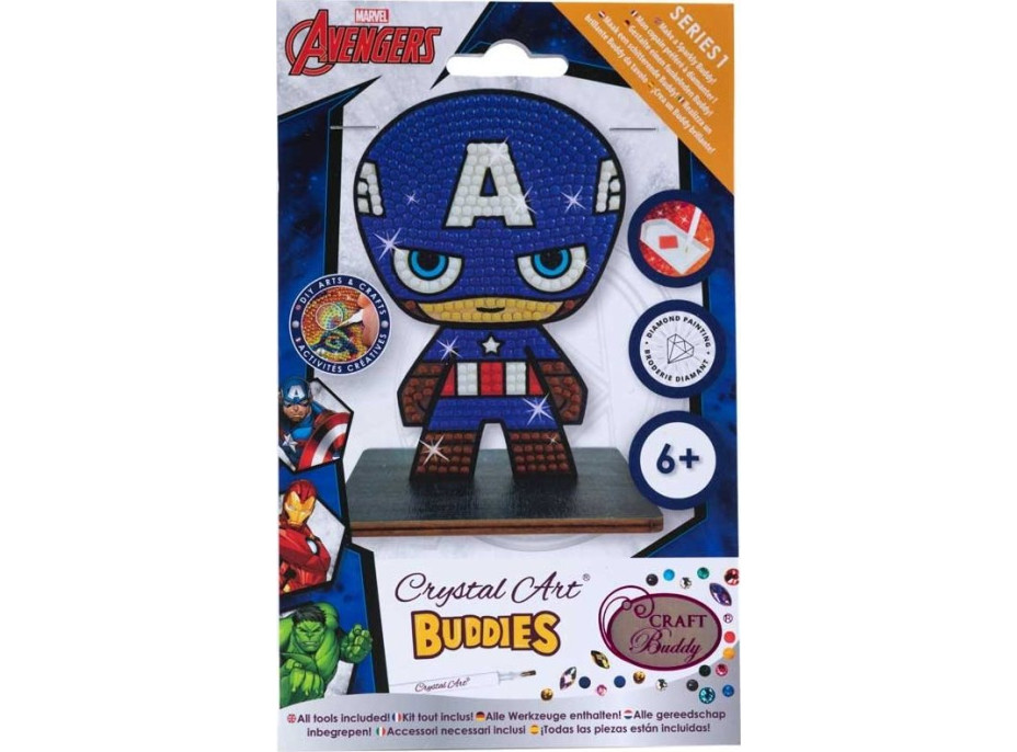CRYSTAL ART Diamantové malování Avengers: Kapitán Amerika
