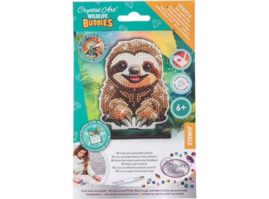 CRYSTAL ART Diamantové malování Jungle: Lenochod