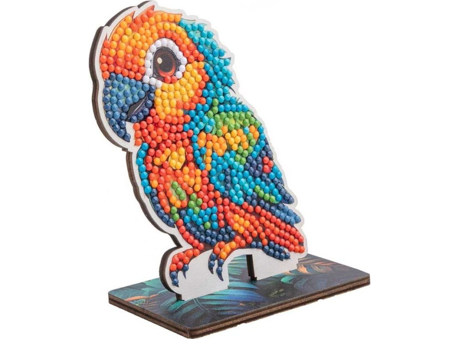 CRYSTAL ART Diamantové malování Jungle: Papoušek