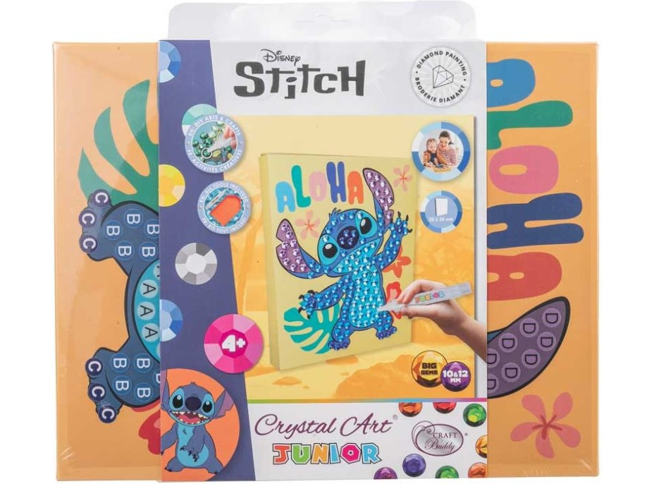 CRYSTAL ART Diamantové malování Junior Disney: Stitch