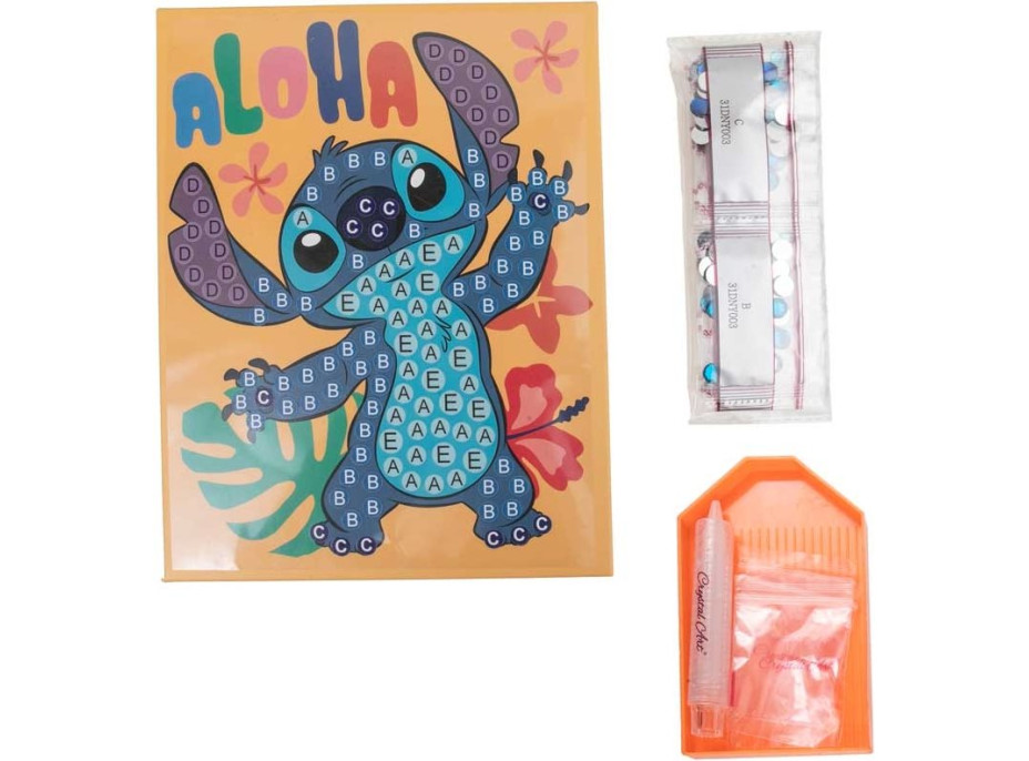 CRYSTAL ART Diamantové malování Junior Disney: Stitch