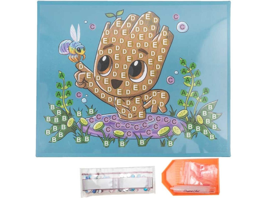 CRYSTAL ART Diamantové malování Junior Star Wars: Groot