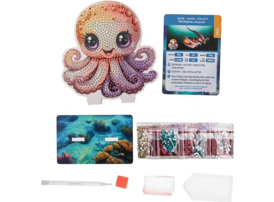 CRYSTAL ART Diamantové malování Oceán: Chobotnice