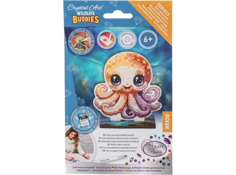 CRYSTAL ART Diamantové malování Oceán: Chobotnice