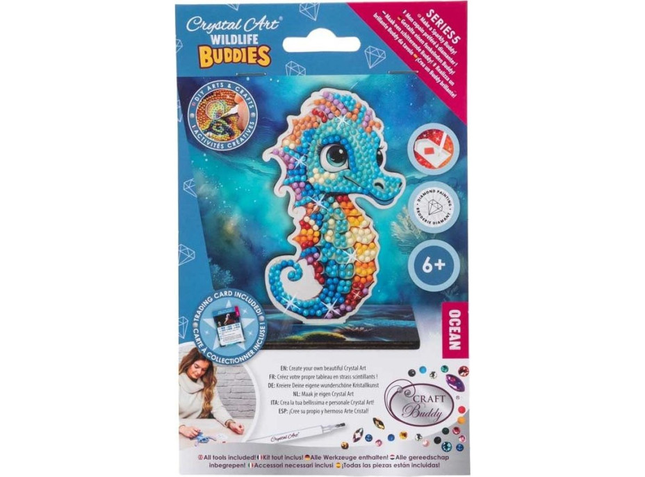 CRYSTAL ART Diamantové malování Oceán: Mořský koník