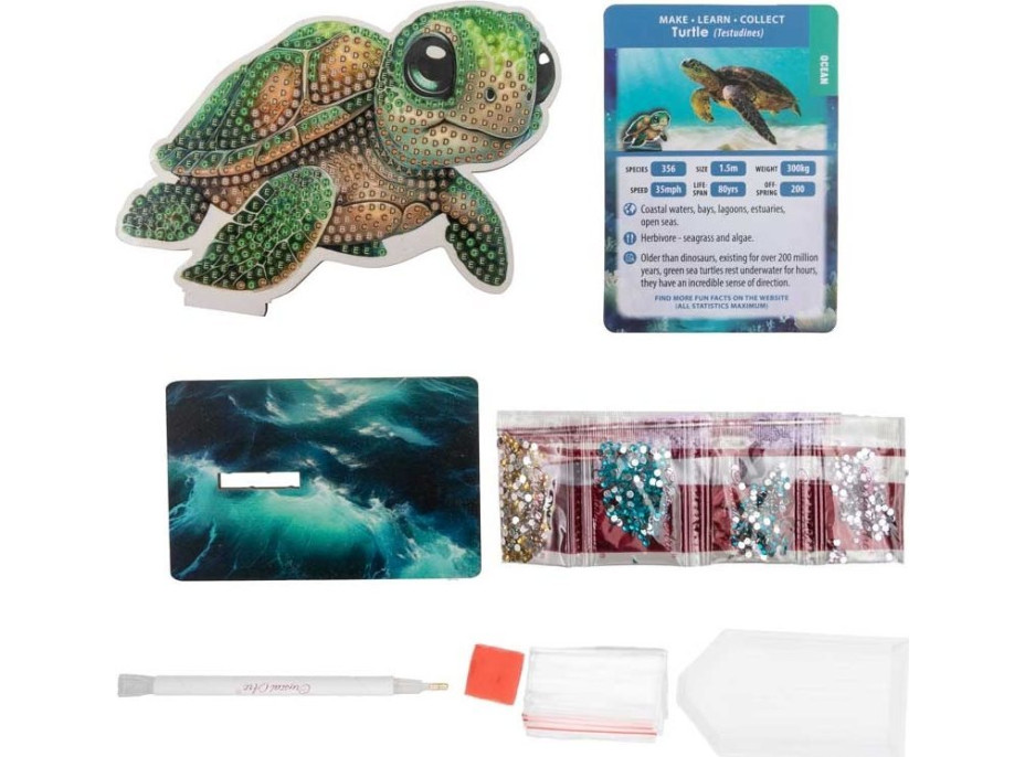 CRYSTAL ART Diamantové malování Oceán: Želva