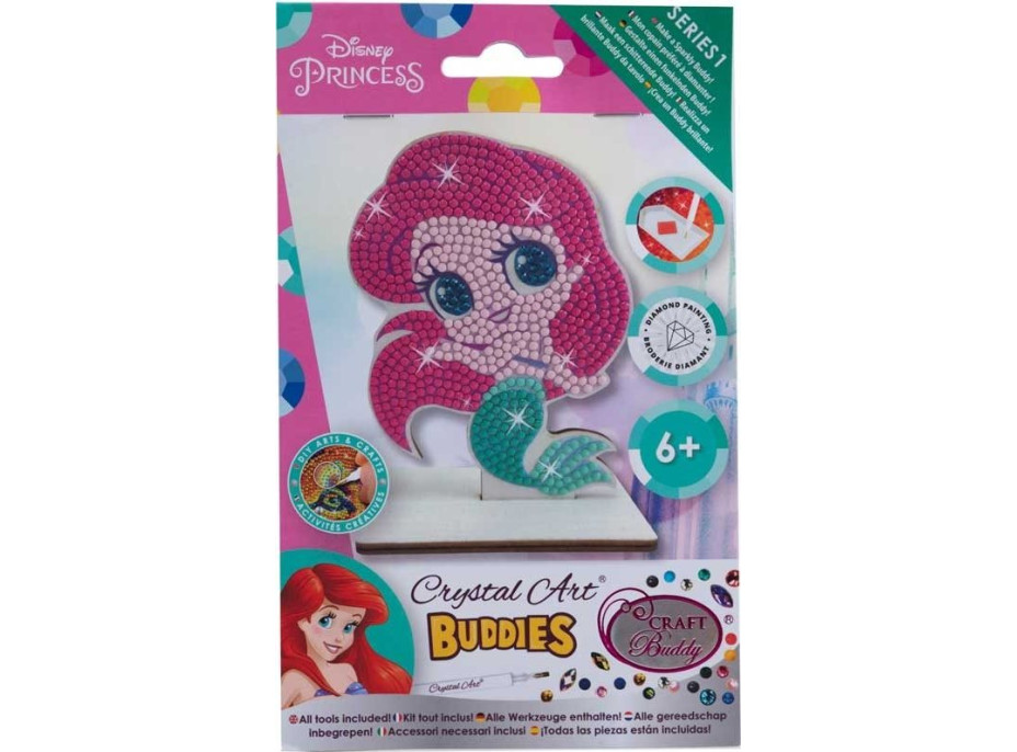 CRYSTAL ART Diamantové malování Princezny: Ariel