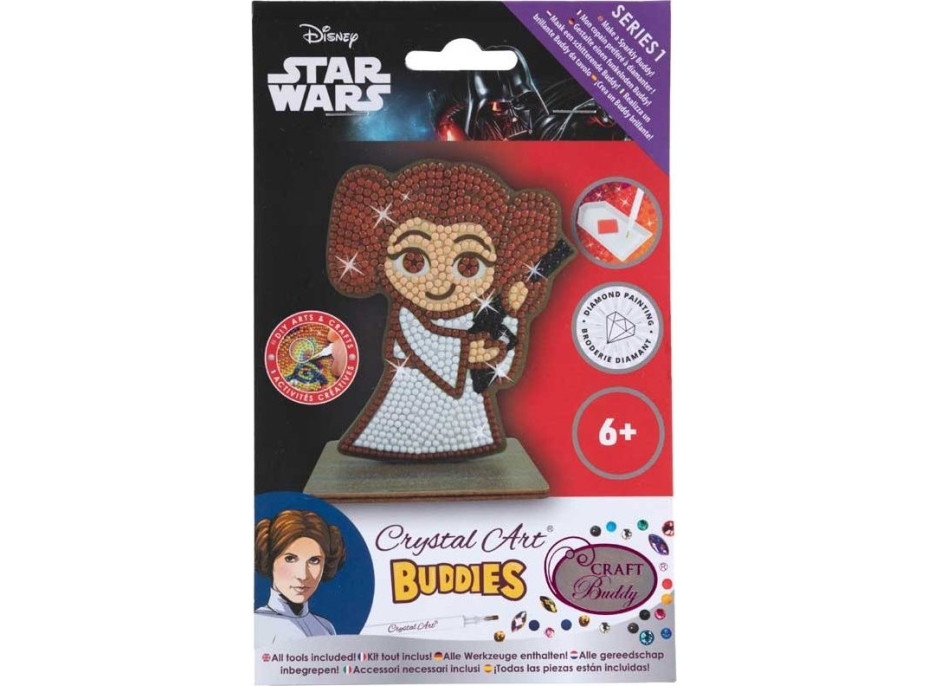 CRYSTAL ART Diamantové malování Star Wars: Princezna Leia