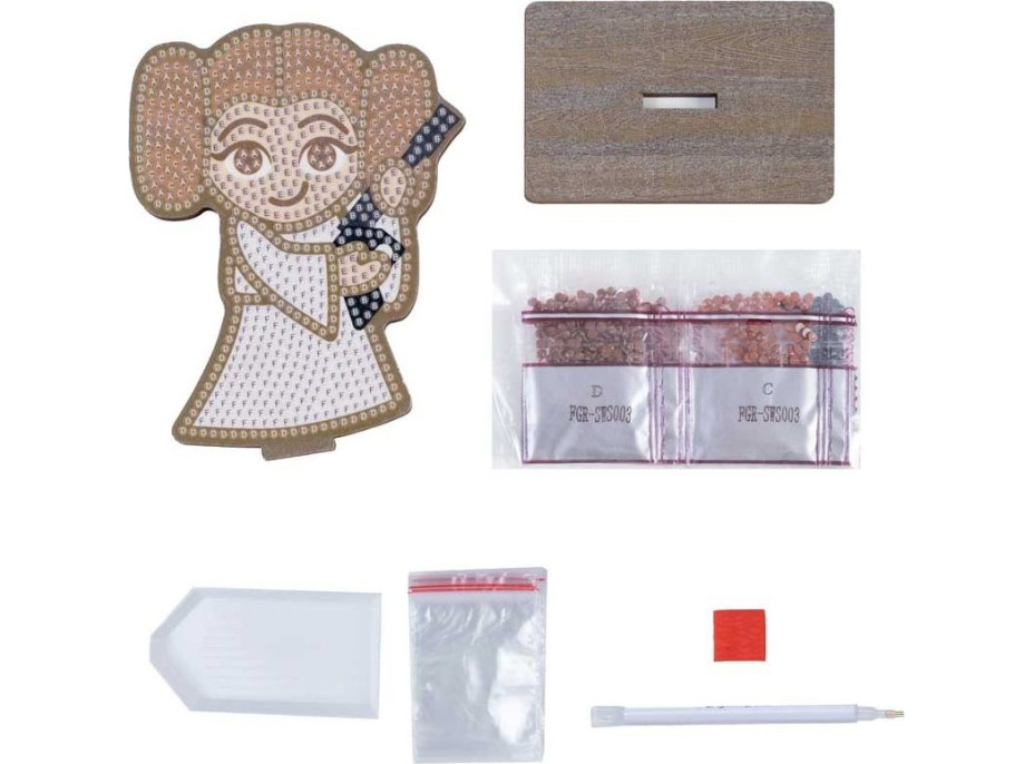 CRYSTAL ART Diamantové malování Star Wars: Princezna Leia