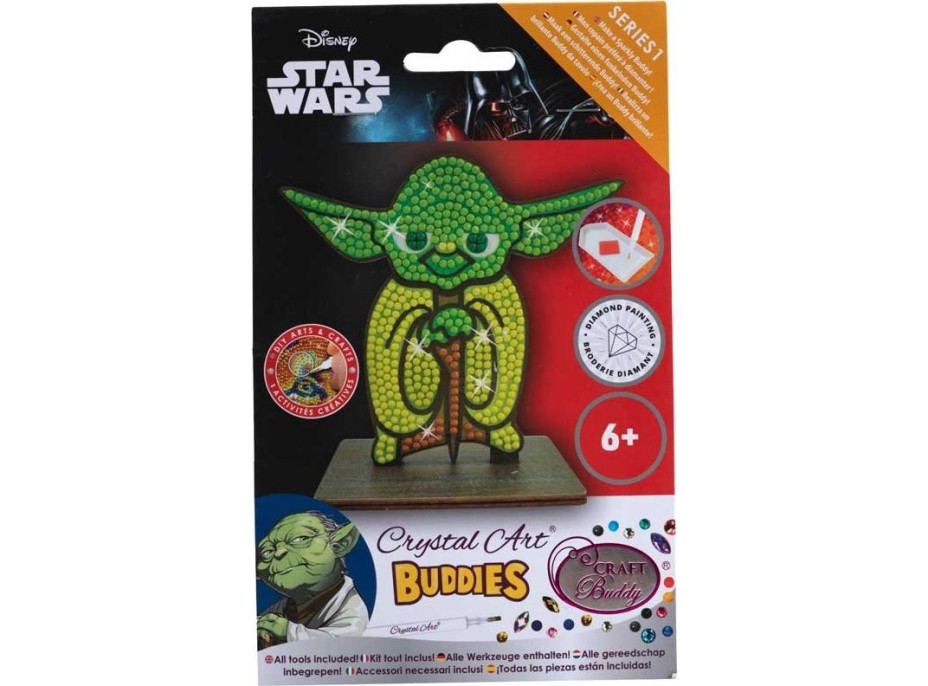 CRYSTAL ART Diamantové malování Star Wars: Yoda
