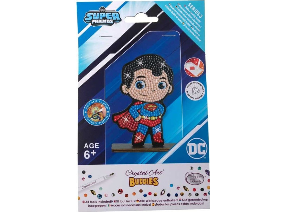 CRYSTAL ART Diamantové malování Superhrdinové: Superman