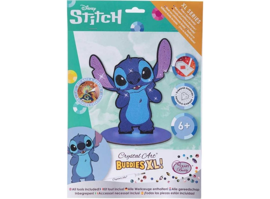 CRYSTAL ART Diamantové malování XL Disney: Stitch