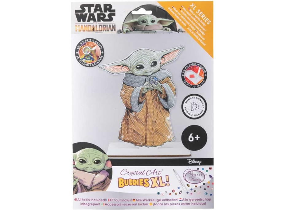 CRYSTAL ART Diamantové malování XL Star Wars: Grogu