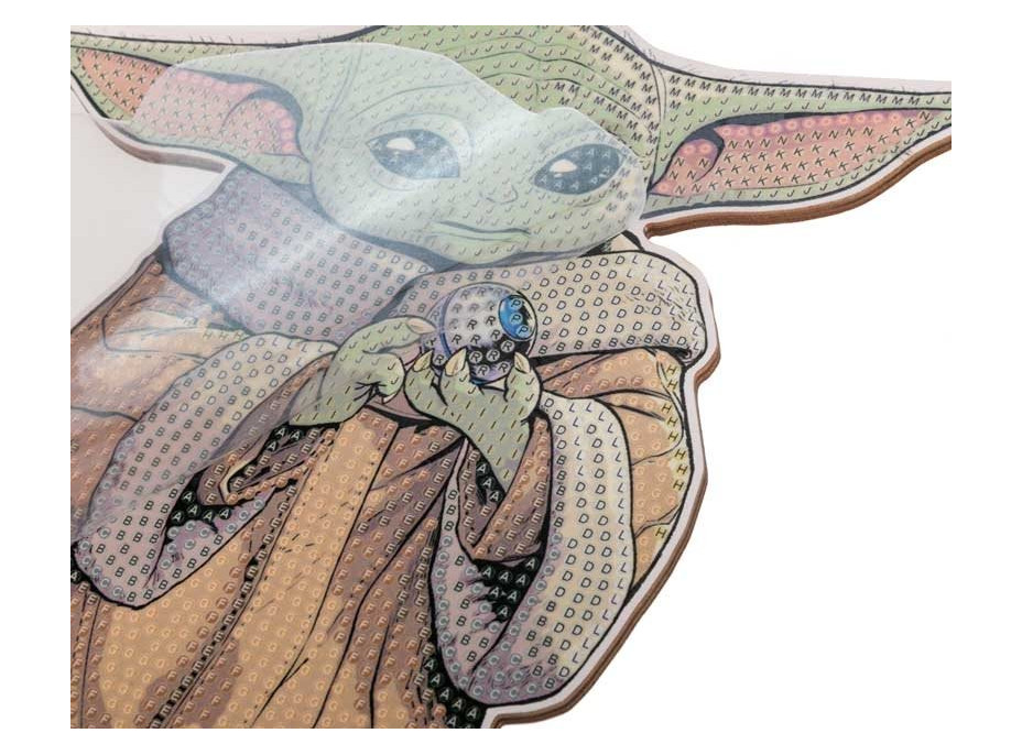 CRYSTAL ART Diamantové malování XL Star Wars: Grogu