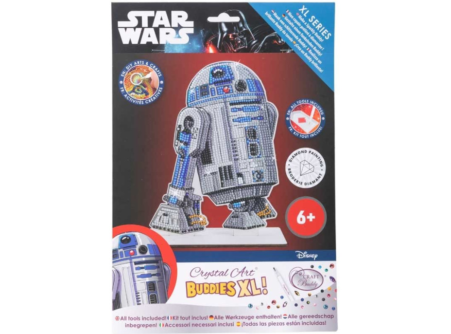 CRYSTAL ART Diamantové malování XL Star Wars: R2-D2