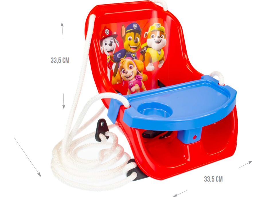 MOCHTOYS Houpačka pro nejmenší se stolečkem Tlapková patrola