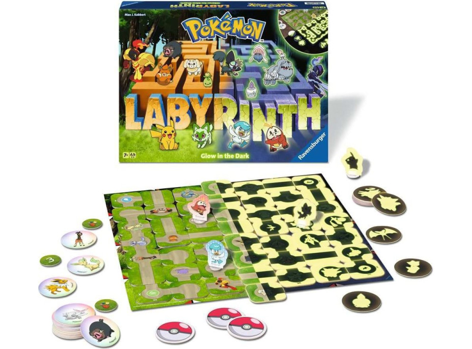 RAVENSBURGER Hra Labyrinth Pokémon Svítící