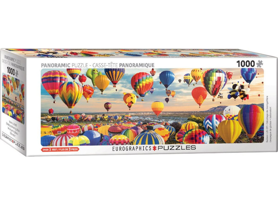 EUROGRAPHICS Panoramatické puzzle Vzlet balónů 1000 dílků