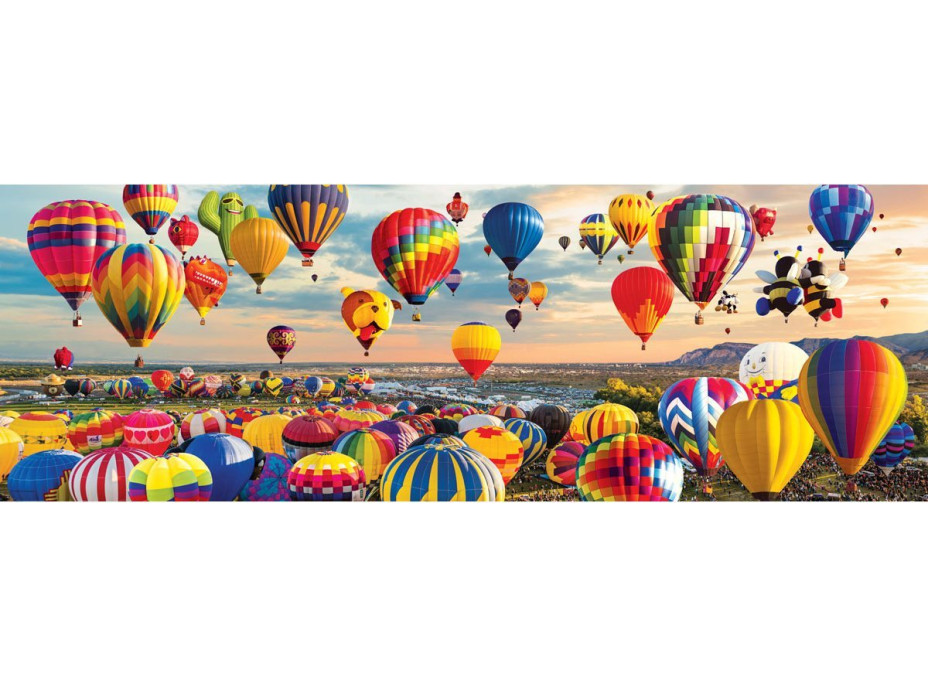 EUROGRAPHICS Panoramatické puzzle Vzlet balónů 1000 dílků