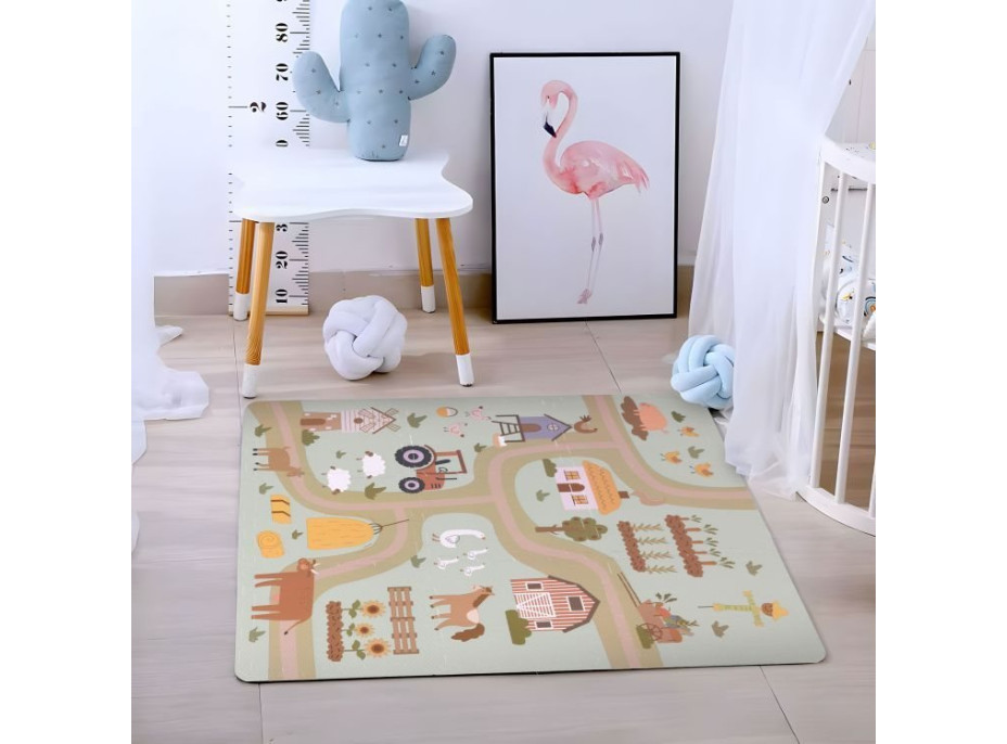 ECOTOYS Pěnové puzzle Statek s okraji