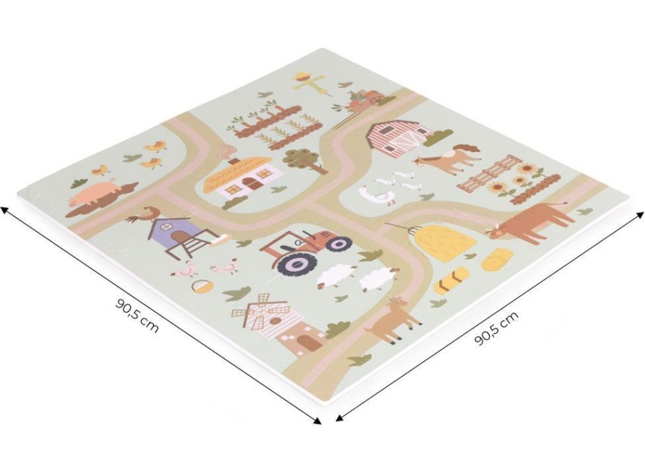 ECOTOYS Pěnové puzzle Statek s okraji