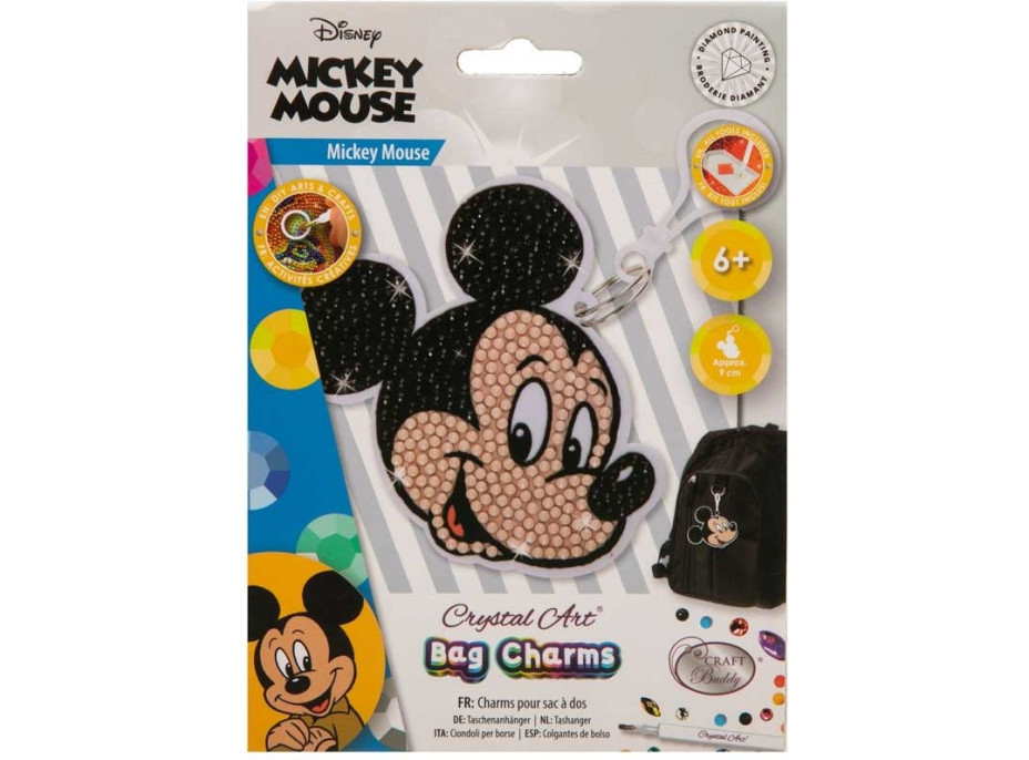 CRYSTAL ART Přívěšek Mickey Mouse