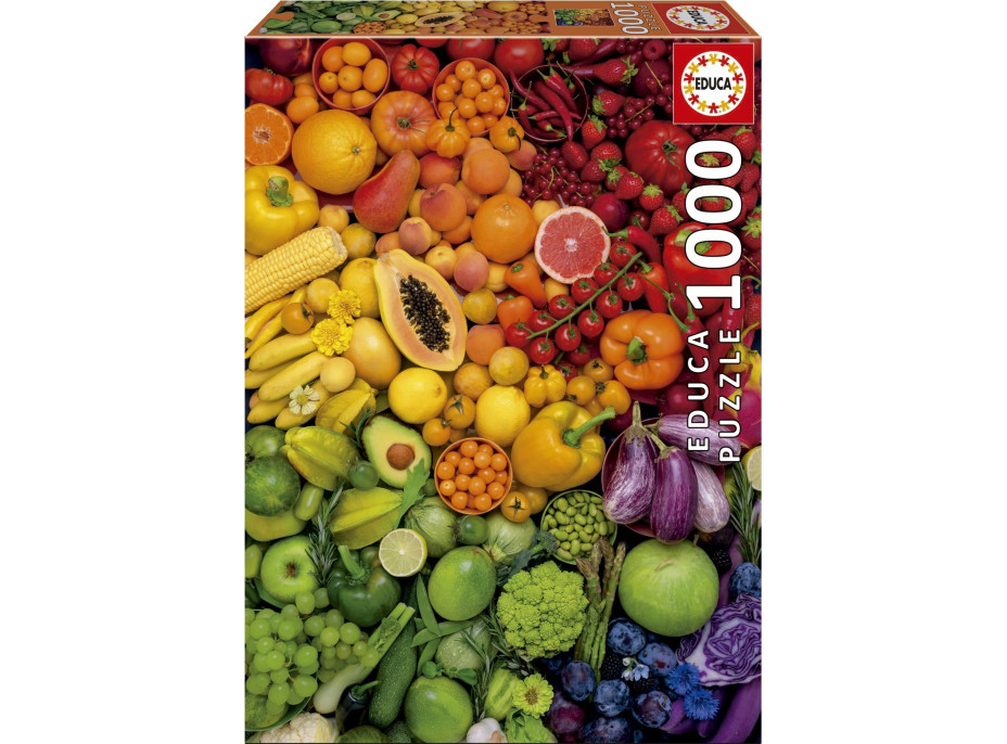 EDUCA Puzzle Barevné vitamíny 1000 dílků