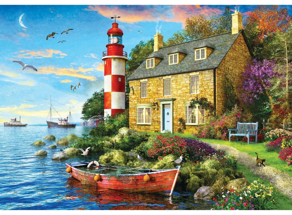 EUROGRAPHICS Puzzle Chata u majáku 104 dílků