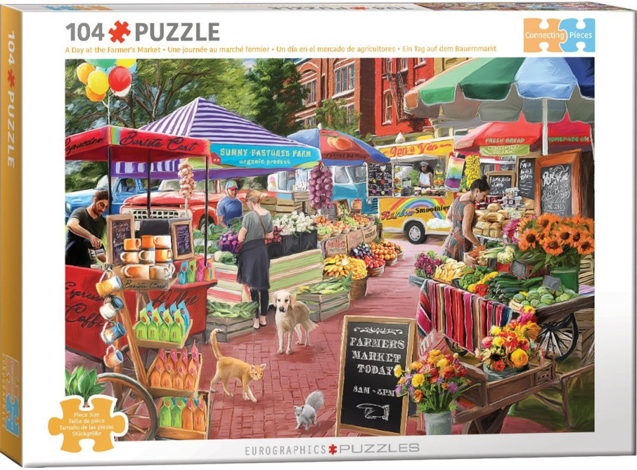 EUROGRAPHICS Puzzle Den na farmářském trhu 104 dílků