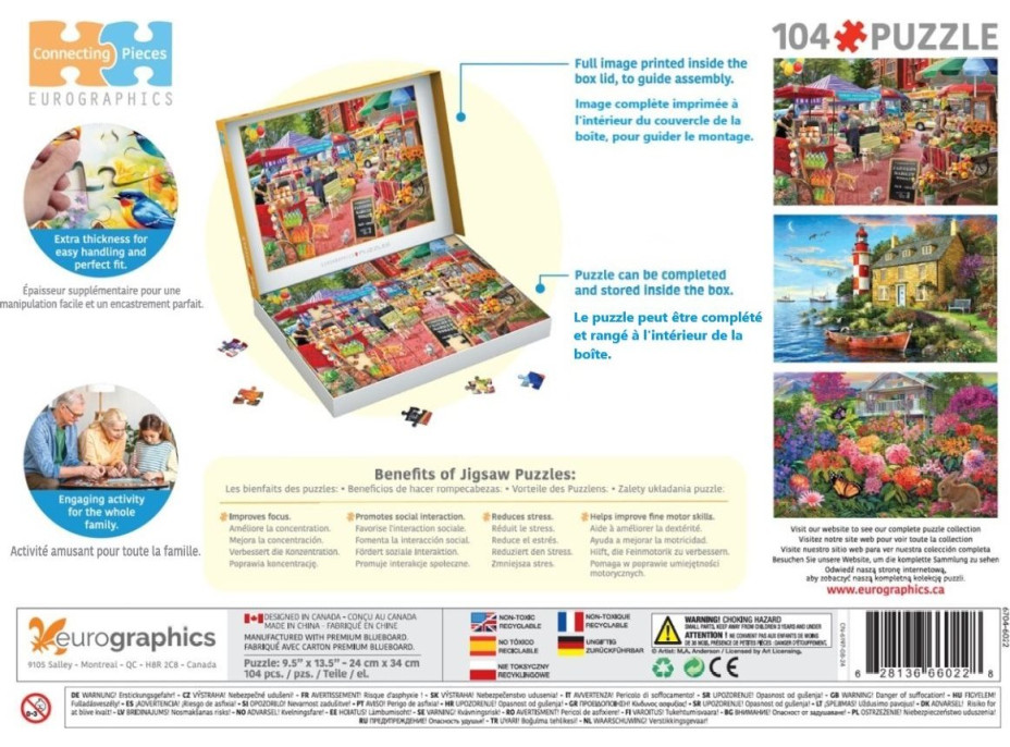 EUROGRAPHICS Puzzle Den na farmářském trhu 104 dílků