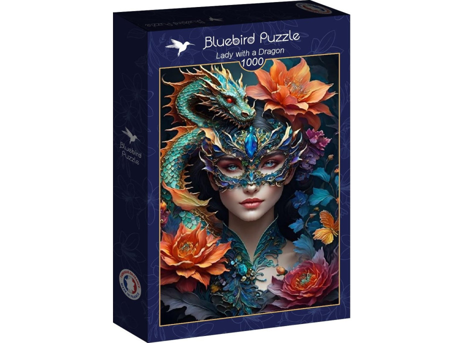 BLUEBIRD Puzzle Dívka s drakem 1000 dílků