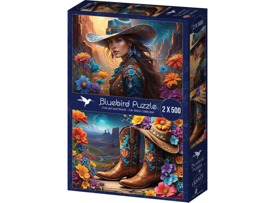 BLUEBIRD Puzzle Farmářka a Boty 2x500 dílků