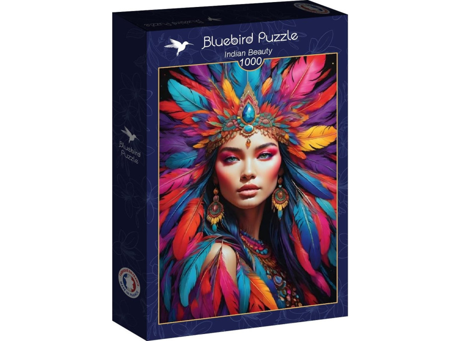 BLUEBIRD Puzzle Indiánská kráska 1000 dílků