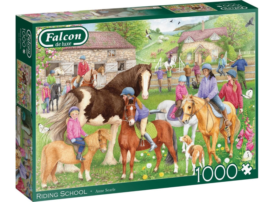 FALCON Puzzle Jezdecká škola 1000 dílků