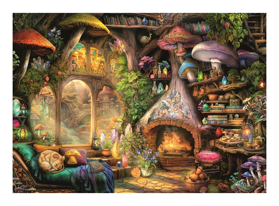 RAVENSBURGER Puzzle Houbová chaloupka 1000 dílků
