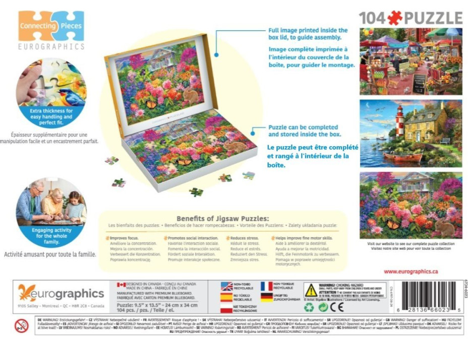 EUROGRAPHICS Puzzle Králičí zahrada 104 dílků