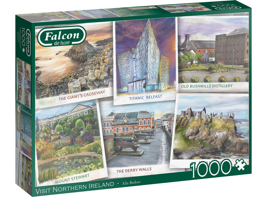 FALCON Puzzle Navštivte Severní Irsko 1000 dílků