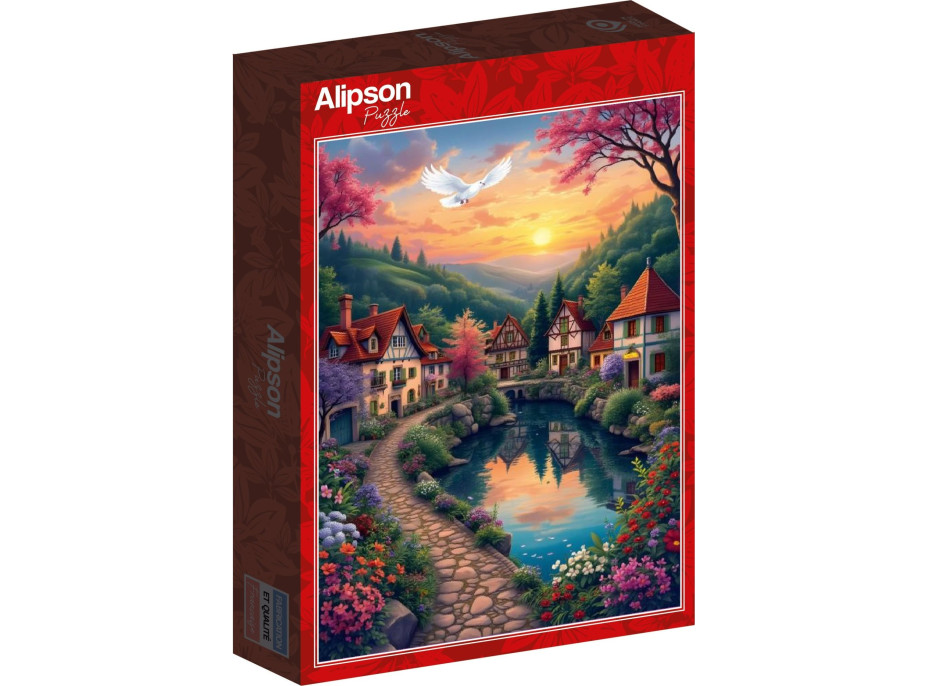 ALIPSON Puzzle Vesnice u vody 500 dílků