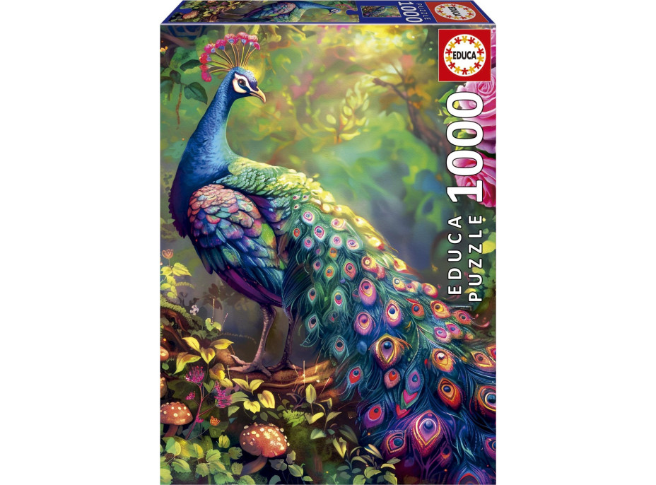 EDUCA Puzzle Paví zahrada 1000 dílků
