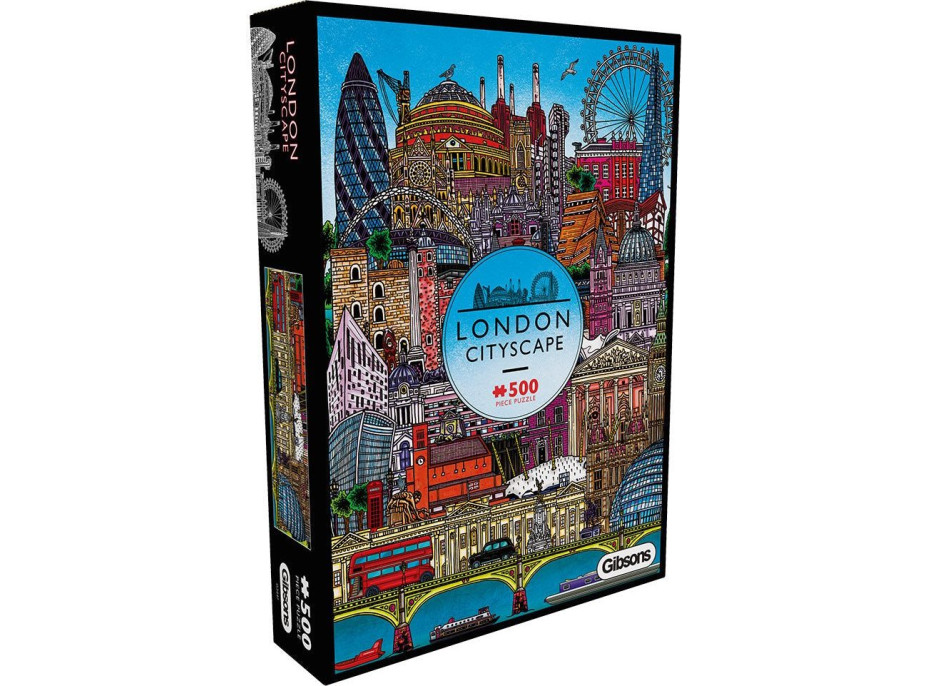 GIBSONS Puzzle Pohled na Londýn 500 dílků