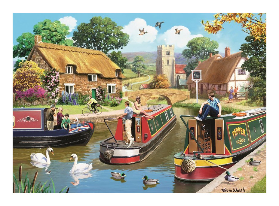 RAVENSBURGER Puzzle Poklidná plavba 1000 dílků