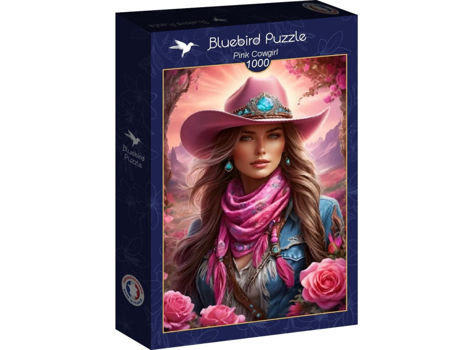 BLUEBIRD Puzzle Růžová cowgirl 1000 dílků