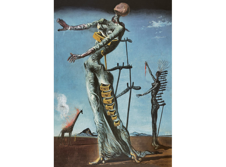 BLUEBIRD Puzzle Salvador Dalí - Hořící žirafa 1000 dílků