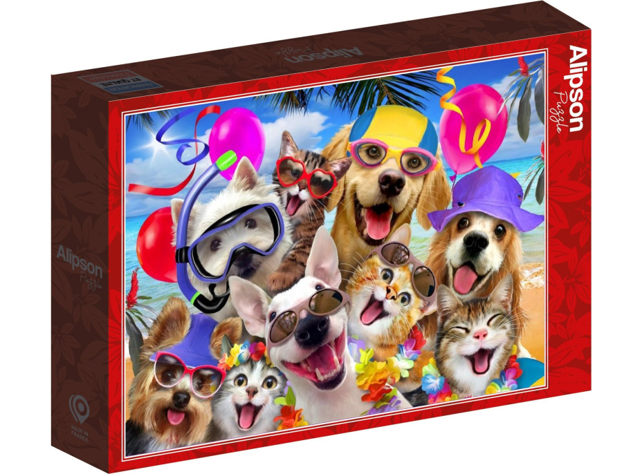 ALIPSON Puzzle Selfie Plážová párty 1000 dílků