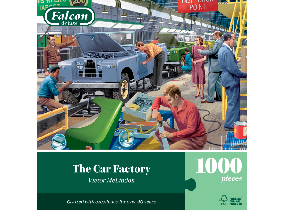 FALCON Puzzle Továrna na výrobu automobilů 1000 dílků