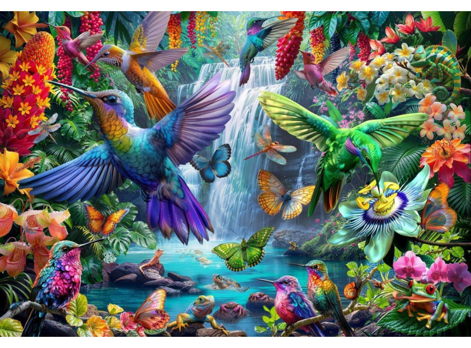BLUEBIRD Puzzle Tropičtí kolibříci 1000 dílků