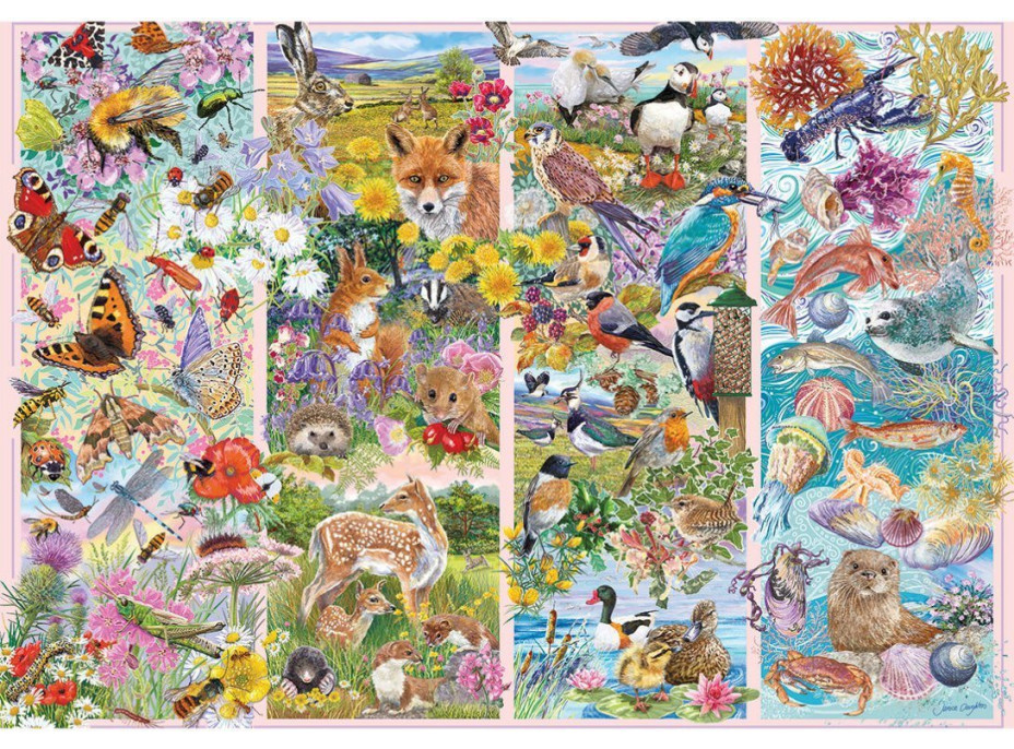 GIBSONS Puzzle Zvědaví tvorové 500 dílků