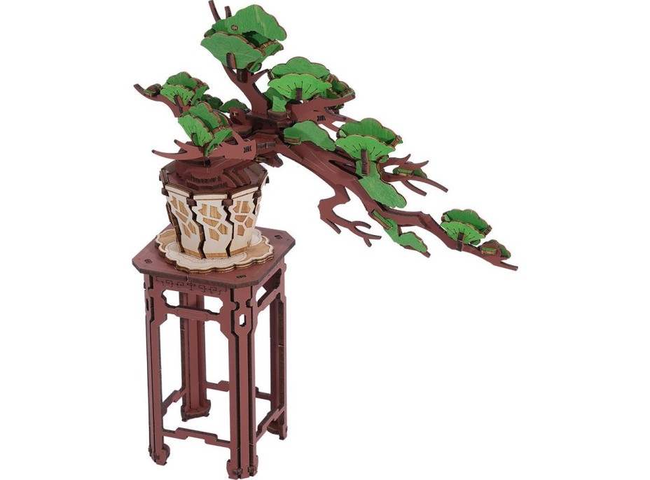 ROBOTIME Rolife DIY 3D dřevěné puzzle Bonsai z jehličnanu borovice 115 dílků