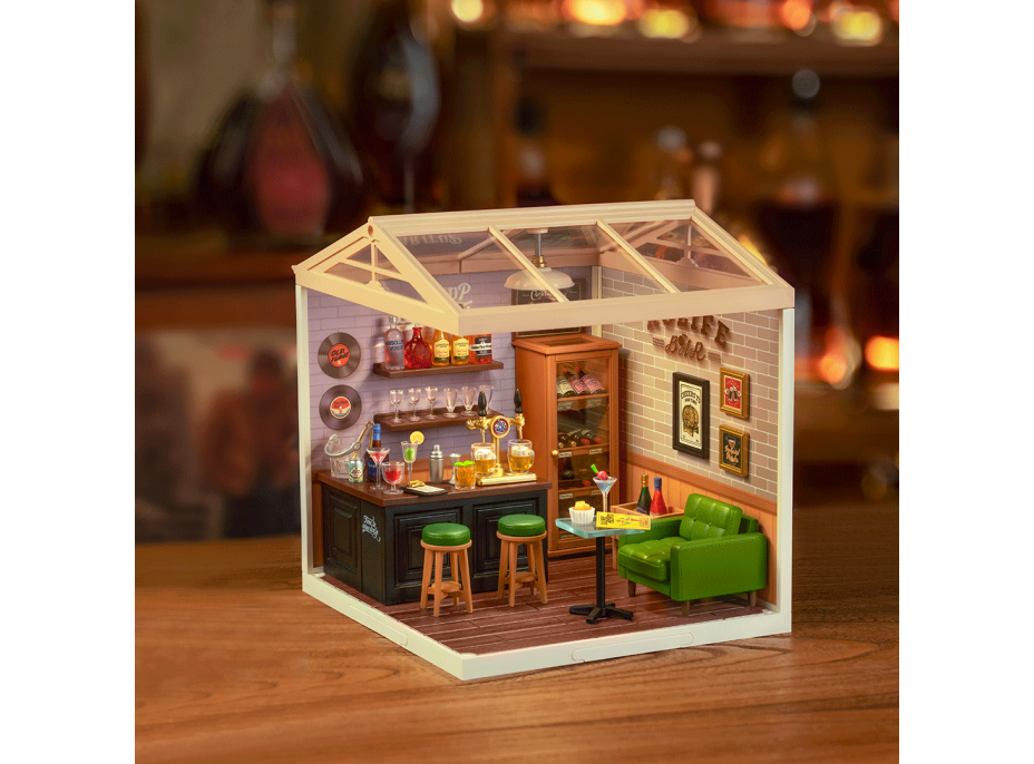 ROBOTIME Rolife DIY House: Hospůdka Cheers s LED osvětlením 142 dílků